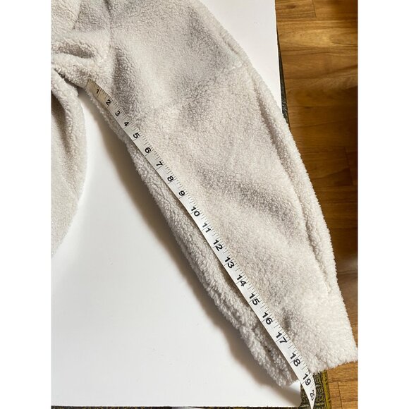 Lululemon Scuba Fleece Half Zip Pullover Womens Size M/L Cream - Picture 11 of 11